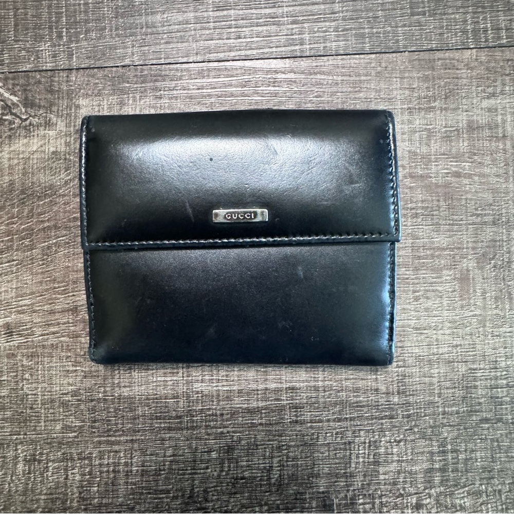 Gucci Black Leather Men's Wallet